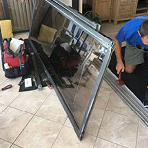 sliding glass door frame repair Ashland